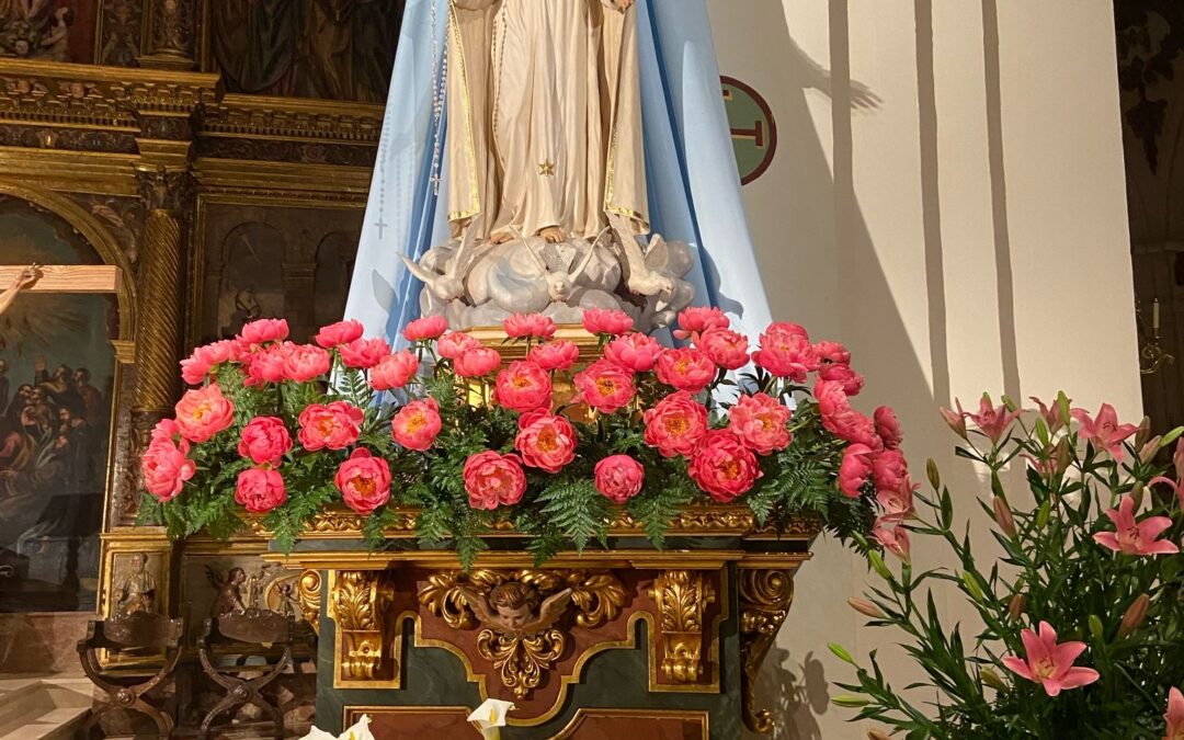 Hermandad prepara la fiesta de la Virgen de Fátima en la parroquia